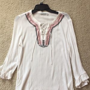 White fancy shirt